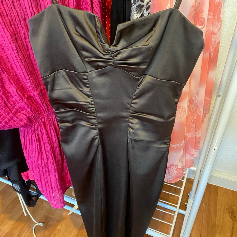 Cache Green Satin Dress